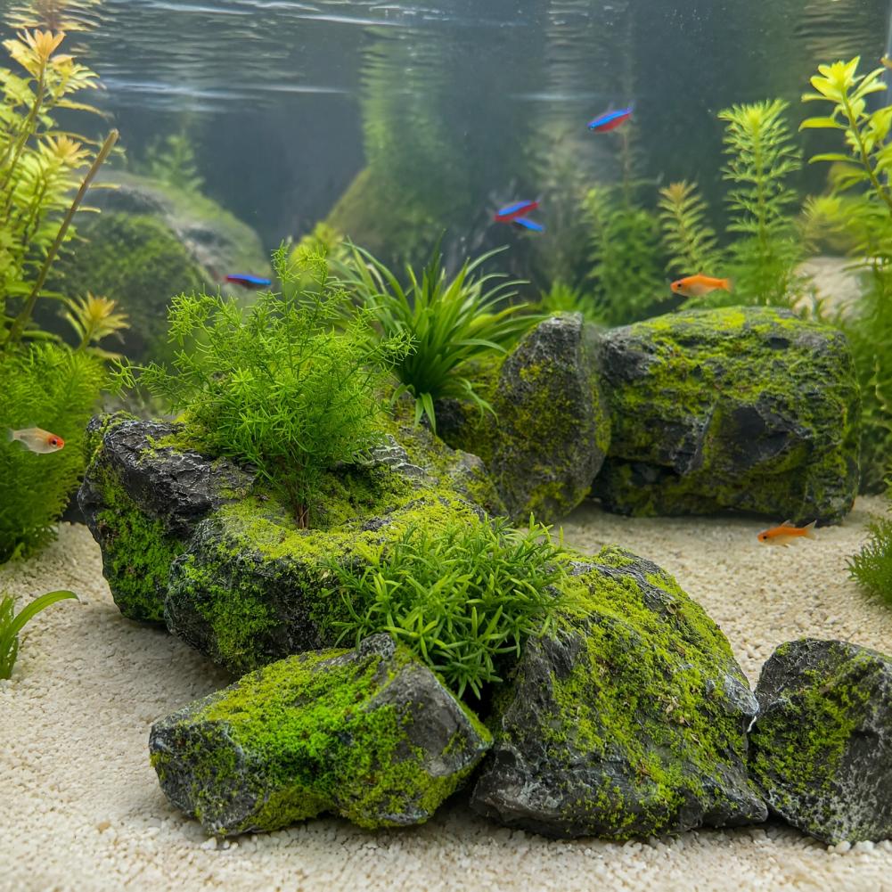 Bonsai Garden Backyard - 조경용 인조 이끼석, 가벼운 인조석 장식,