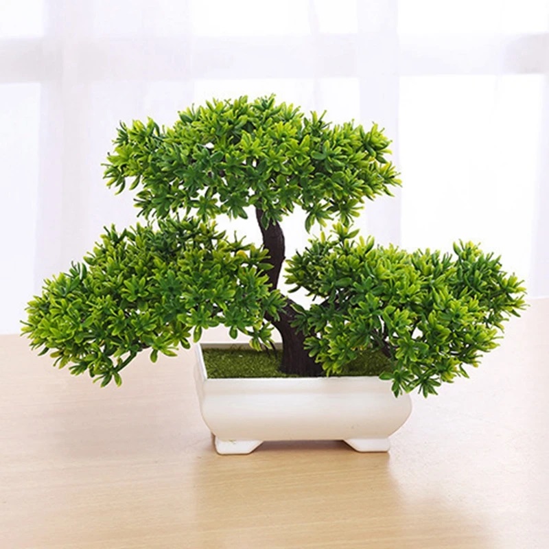 Bonsai Garden Table - 1Pcs 녹색 인공 식물 분재 플라스틱