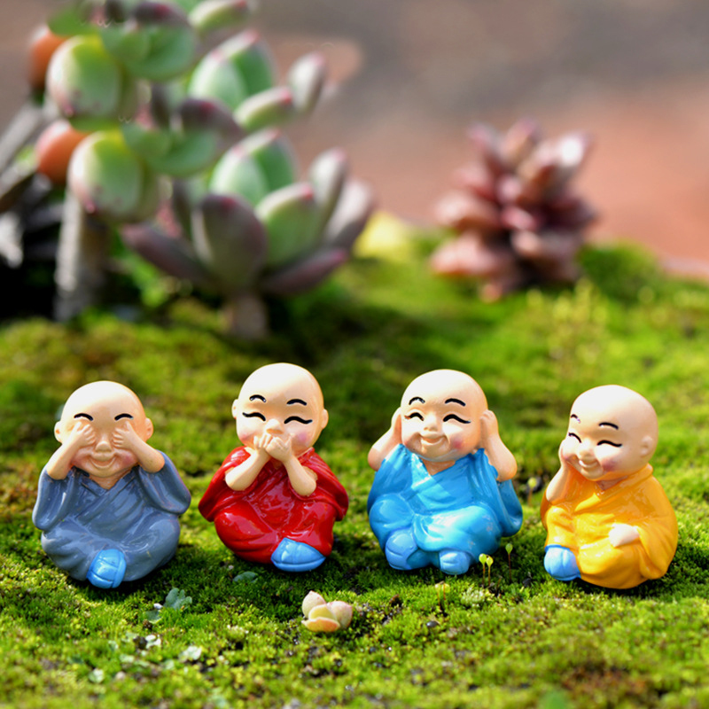 미니어처 수도사 입상 분재 장식, 미니 정원 만화 캐릭 - Bonsai Garden Miniature 리뷰 및 가격