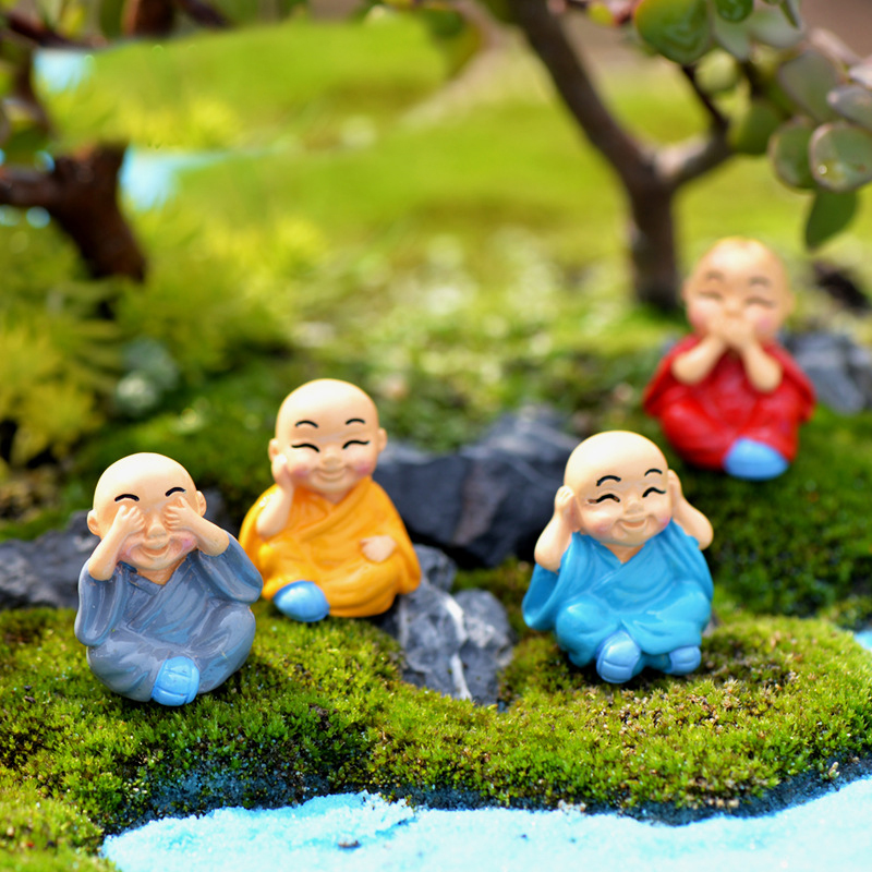 미니어처 수도사 입상 분재 장식, 미니 정원 만화 캐릭 - Bonsai Garden Miniature 리뷰 및 가격