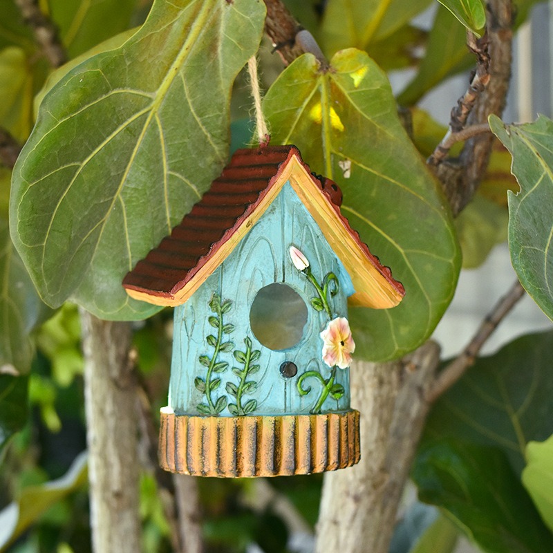 소박한 레진 새집 조각상 야외 정원 장식, 안뜰 풍경용 - Bonsai Garden Ornaments 리뷰 및 가격