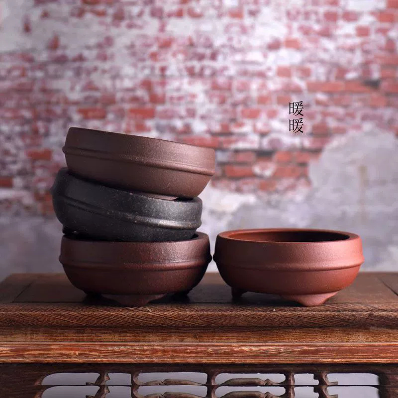 세라믹 서클 웨이스트 라인 분재 냄비, 전통 중국 고전 - Bonsai Garden Table 리뷰 및 가격