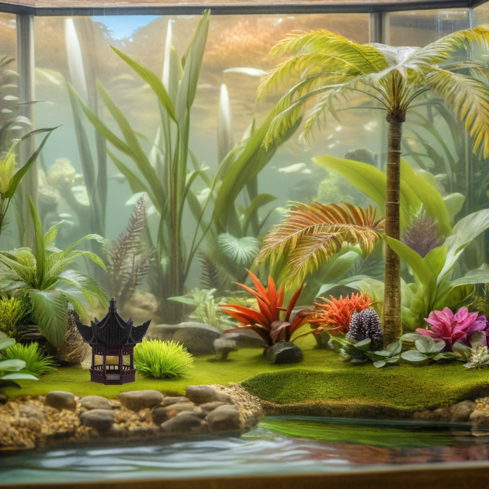 미니 파고다 분재 장식품 다용도 아시아 스타일 조경 장 - Bonsai Garden With Pond 리뷰 및 가격