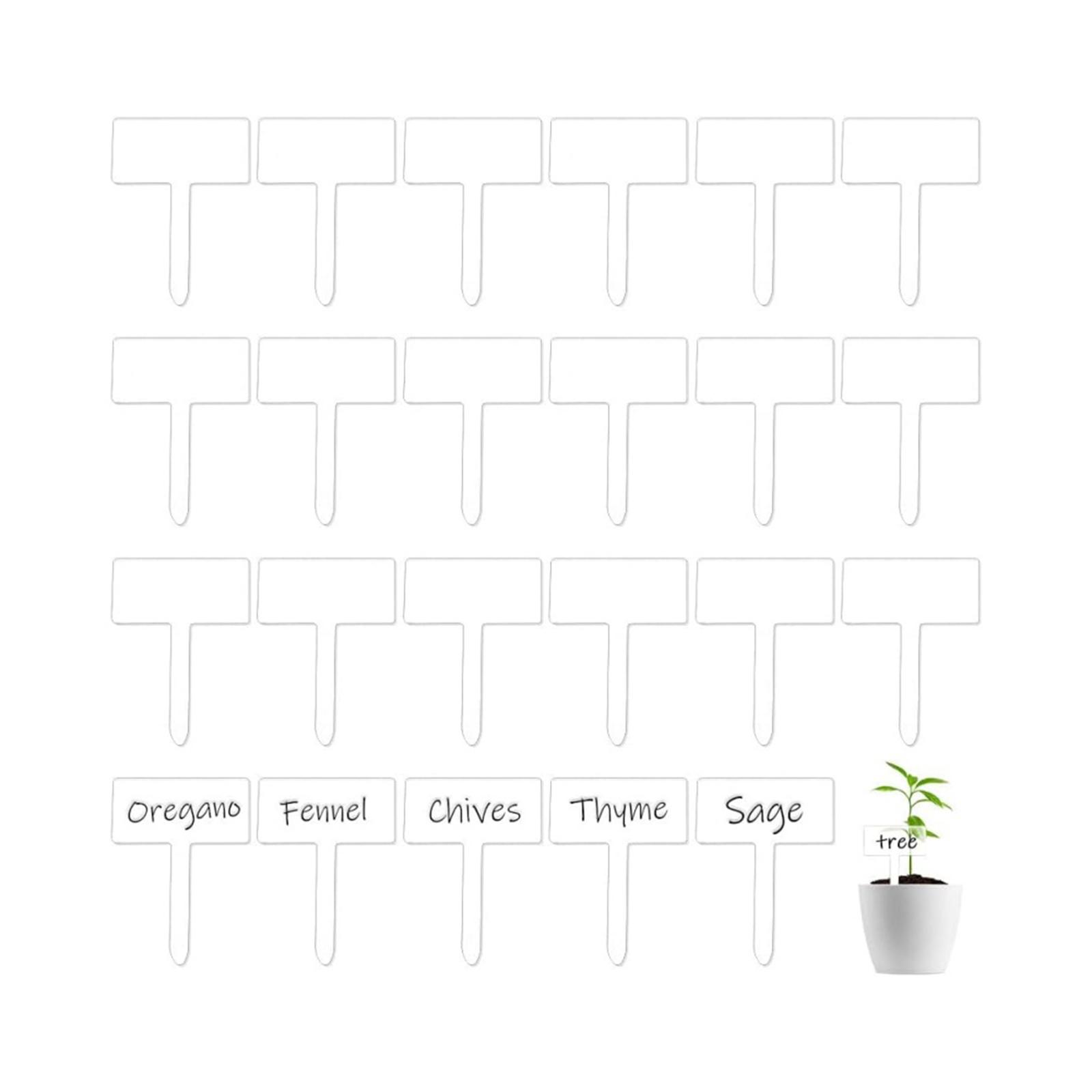 24x 아크릴 식물 태그 식물 이름표, 재사용 가능한  - Bonsai Garden Name 리뷰 및 가격